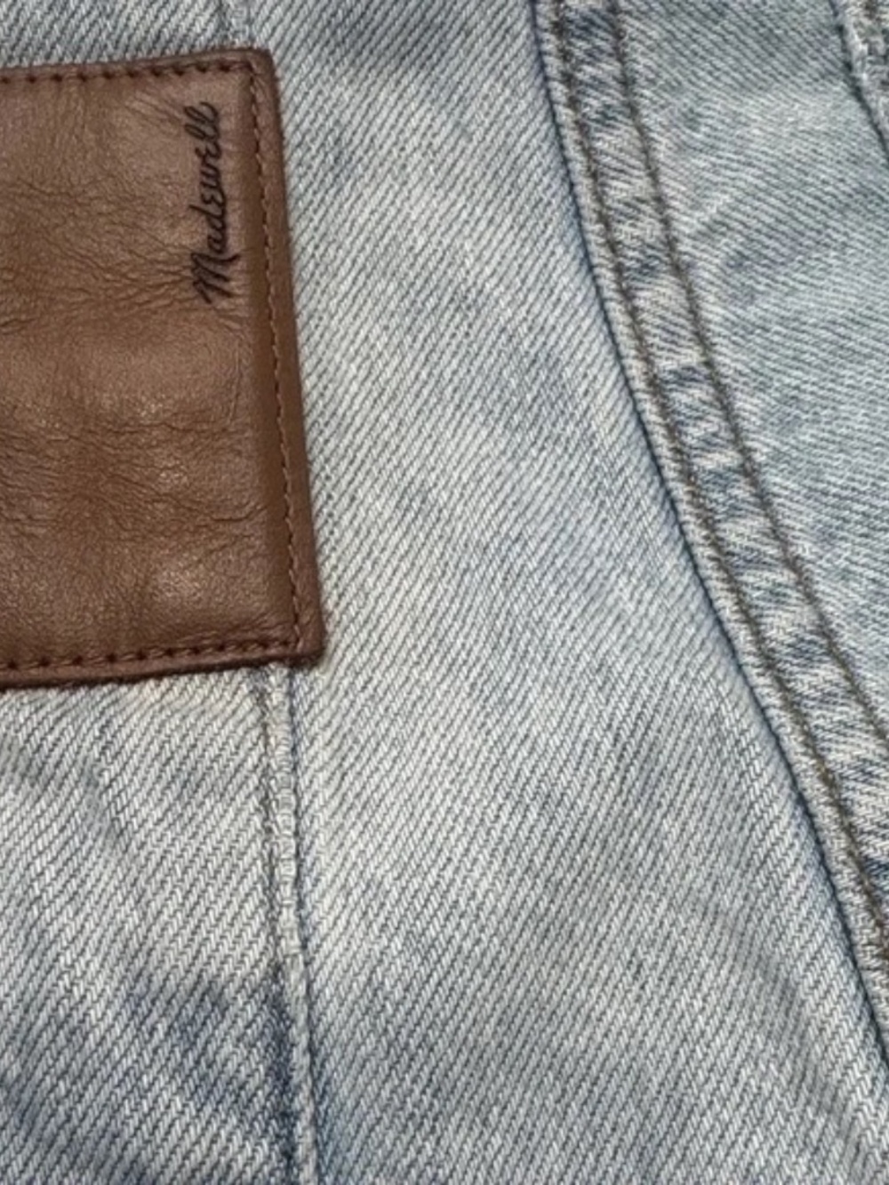 Madewell The Dadjean in light Blue Wash: Ripped Edition Sz 27 - Picture 8 of 10
